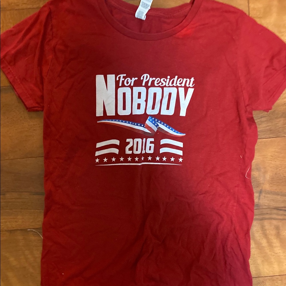 Vintage Red t-shirt  no president 2016